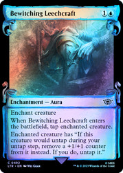 Bewitching Leechcraft (Showcase) (Silver Foil)\nThe Lord of the Rings - Alternate Foil\nSingle\nMagic The Gathering