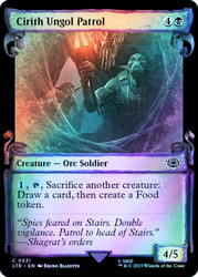 Cirith Ungol Patrol (Showcase) (Silver Foil)\nThe Lord of the Rings - Alternate Foil\nSingle\nMagic The Gathering