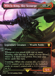 Witch-king, Sky Scourge (Borderless)\nThe Lord of the Rings Commander - Variants\nSingle\nMagic The Gathering