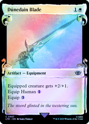 Dunedain Blade (Showcase) (Silver Foil)\nThe Lord of the Rings - Alternate Foil\nSingle\nMagic The Gathering