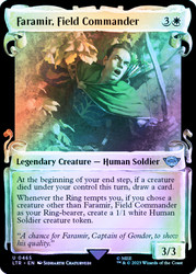 Faramir, Field Commander (#465) (Showcase) (Silver Foil)\nThe Lord of the Rings - Alternate Foil\nSingle\nMagic The Gathering