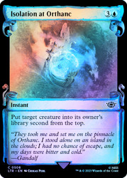 Isolation at Orthanc (Showcase) (Silver Foil)\nThe Lord of the Rings - Alternate Foil\nSingle\nMagic The Gathering