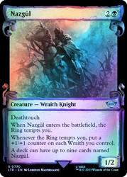 Nazgul (#730) (Showcase) (Silver Foil)\nThe Lord of the Rings - Alternate Foil\nSingle\nMagic The Gathering