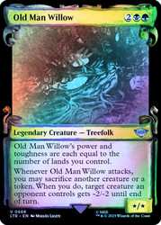 Old Man Willow (Showcase) (Silver Foil)\nThe Lord of the Rings - Alternate Foil\nSingle\nMagic The Gathering
