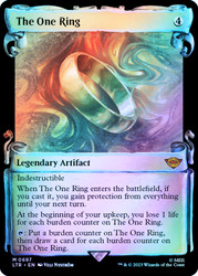 The One Ring (Showcase) (Silver Foil)\nThe Lord of the Rings - Alternate Foil\nSingle\nMagic The Gathering