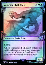 Voracious Fell Beast (Showcase) (Silver Foil)\nThe Lord of the Rings - Alternate Foil\nSingle\nMagic The Gathering