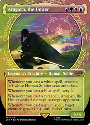 Aragorn, the Uniter (#809) (Showcase) (Surge Foil)\nThe Lord of the Rings - Alternate Foil\nSingle\nMagic The Gathering