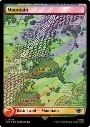 Mountain (#719) (Full Art) (Surge Foil)\nThe Lord of the Rings - Alternate Foil\nSingle\nMagic The Gathering