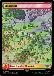 Mountain (#720) (Full Art) (Surge Foil)\nThe Lord of the Rings - Alternate Foil\nSingle\nMagic The Gathering