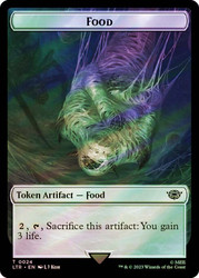{Food Token} (#024) // {Spirit Token} (Surge Foil)\nThe Lord of the Rings - Alternate Foil\nSingle\nMagic The Gathering