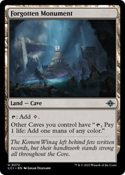 Forgotten Monument\nThe Lost Caverns of Ixalan\nSingle\nMagic The Gathering