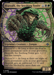Akawalli, the Seething Tower (Showcase)\nThe Lost Caverns of Ixalan - Variants\nSingle\nMagic The Gathering