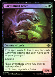 Gargantuan Leech\nThe Lost Caverns of Ixalan\nSingle\nMagic The Gathering