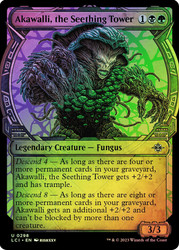 Akawalli, the Seething Tower (Showcase)\nThe Lost Caverns of Ixalan - Variants\nSingle\nMagic The Gathering