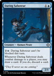 Daring Saboteur\nThe Lost Caverns of Ixalan Commander\nSingle\nMagic The Gathering