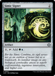Simic Signet\nThe Lost Caverns of Ixalan Commander\nSingle\nMagic The Gathering