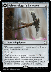 Paleontologist's Pick-Axe // Dinosaur Headdress\nThe Lost Caverns of Ixalan Commander\nSingle\nMagic The Gathering