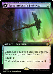 Paleontologist's Pick-Axe // Dinosaur Headdress (Extended Art)\nThe Lost Caverns of Ixalan Commander - Variants\nSingle\nMagic The Gathering