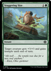 Staggering Size\nThe Lost Caverns of Ixalan\nSingle\nMagic The Gathering