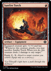Sunfire Torch\nThe Lost Caverns of Ixalan\nSingle\nMagic The Gathering