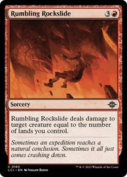 Rumbling Rockslide\nThe Lost Caverns of Ixalan\nSingle\nMagic The Gathering
