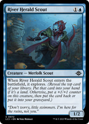 River Herald Scout\nThe Lost Caverns of Ixalan\nSingle\nMagic The Gathering
