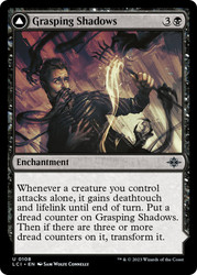 Grasping Shadows // Shadows' Lair\nThe Lost Caverns of Ixalan\nSingle\nMagic The Gathering