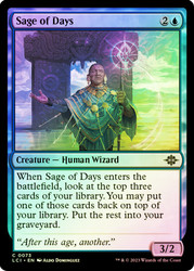 Sage of Days\nThe Lost Caverns of Ixalan\nSingle\nMagic The Gathering