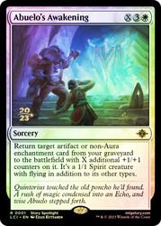 Abuelo's Awakening (Prerelease) (The Lost Caverns of Ixalan)\nPromo: Date Stamped\nSingle\nMagic The Gathering