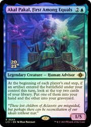 Akal Pakal, First Among Equals (Prerelease) (The Lost Caverns of Ixalan)\nPromo: Date Stamped\nSingle\nMagic The Gathering