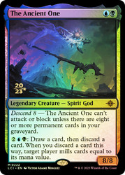 The Ancient One (Prerelease) (The Lost Caverns of Ixalan)\nPromo: Date Stamped\nSingle\nMagic The Gathering