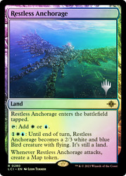 Restless Anchorage (Promo Pack) (The Lost Caverns of Ixalan)\nPromo: Planeswalker Stamped\nSingle\nMagic The Gathering