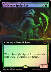 Jadelight Spelunker (Buy-a-Box) (Extended Art)\nPromo: General\nSingle\nMagic The Gathering