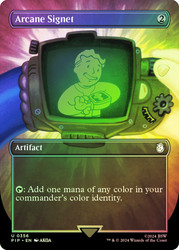 Arcane Signet (Borderless)\nFallout Commander - Variants\nSingle\nMagic The Gathering