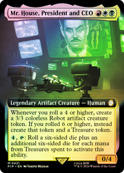 Mr. House, President and CEO (Extended Art)\nFallout Commander - Variants\nSingle\nMagic The Gathering