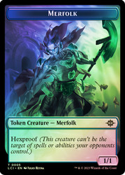 {Merfolk Token} // {Treasure Token} (#002)\nThe Lost Caverns of Ixalan\nSingle\nMagic The Gathering