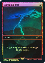 Lightning Bolt (Secret Lair) (#901) (Extended Art)\nPromo: General\nSingle\nMagic The Gathering