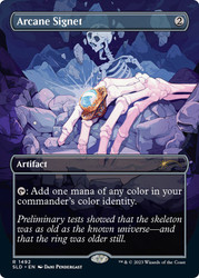 Arcane Signet (Secret Lair) (#1492) (Borderless)\nPromo: General\nSingle\nMagic The Gathering