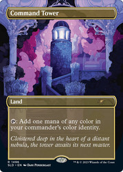 Command Tower (Secret Lair) (#1496) (Borderless)\nPromo: General\nSingle\nMagic The Gathering