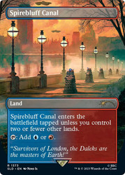 Spirebluff Canal (Secret Lair) (Borderless)\nPromo: General\nSingle\nMagic The Gathering