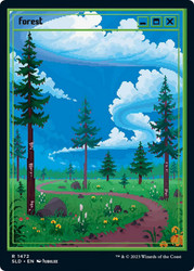 Forest (Secret Lair) (#1472) (Full Art)\nPromo: General\nSingle\nMagic The Gathering