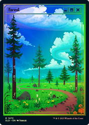 Forest (Secret Lair) (#1472) (Full Art)\nPromo: General\nSingle\nMagic The Gathering
