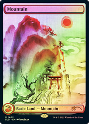 Mountain (Secret Lair) (#1402) (Full Art)\nPromo: General\nSingle\nMagic The Gathering