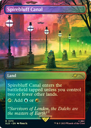 Spirebluff Canal (Secret Lair) (Borderless)\nPromo: General\nSingle\nMagic The Gathering