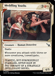 Meddling Youths (Showcase)\nMurders at Karlov Manor - Variants\nSingle\nMagic The Gathering