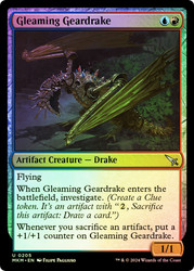 Gleaming Geardrake\nMurders at Karlov Manor\nSingle\nMagic The Gathering
