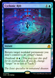 Cyclonic Rift\nRavnica Remastered\nSingle\nMagic The Gathering