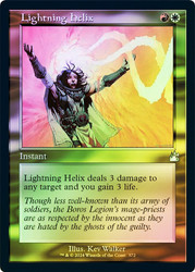 Lightning Helix (Retro Frame)\nRavnica Remastered - Retro Frame\nSingle\nMagic The Gathering