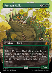 Protean Hulk (Borderless)\nRavnica Remastered - Variants\nSingle\nMagic The Gathering