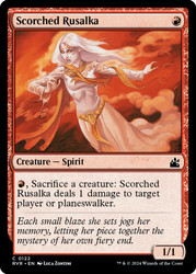 Scorched Rusalka\nRavnica Remastered\nSingle\nMagic The Gathering